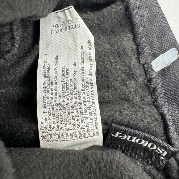 Isotoner smartDri black gloves touchscreen compatible women L / XL snap closure - Picture 6 of 7